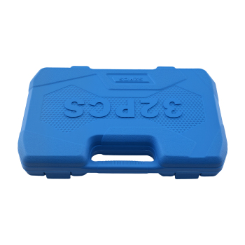 32Pcs 1/2 Drive Socket Set Chrome Steel 6/12-Point Ratchet Wrench Kit 8-32mm