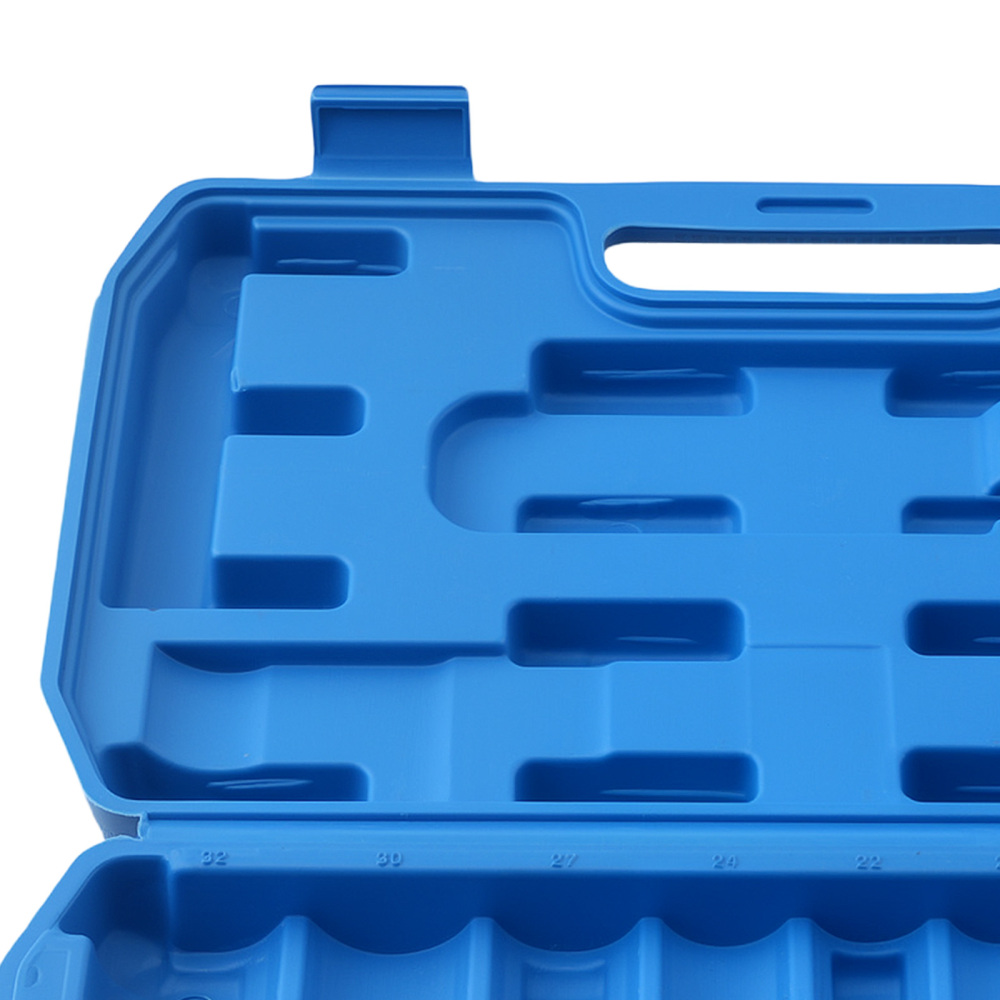 32Pcs 1/2 Drive Socket Set Chrome Steel 6/12-Point Ratchet Wrench Kit 8-32mm