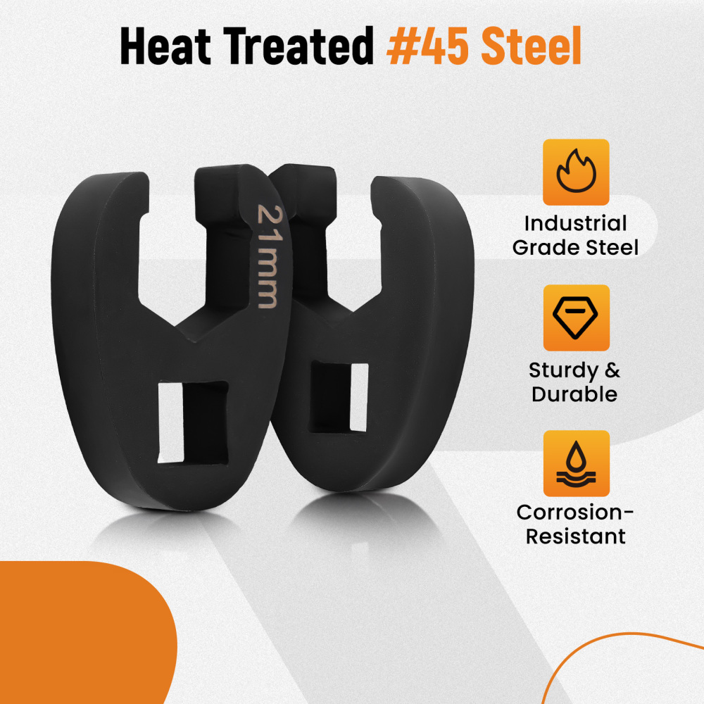 19X Crows foot Wrench Set 1/2 and 3/8” Drive Flare Nut Crowfoot Wrench Set