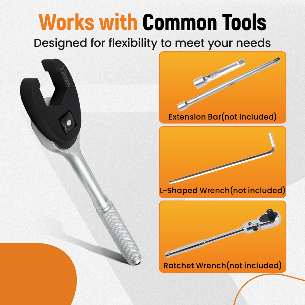 19X Crows foot Wrench Set 1/2 and 3/8” Drive Flare Nut Crowfoot Wrench Set