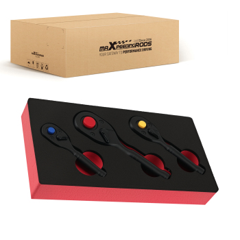 Chiavi a Cricchetto 3 Misure for Auto 1/4 3/8 1/2 72 Denti Sgancio Rapido Cr-Mo