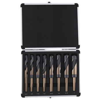 8PCS HSS Wood Drill Bit Set 9/16-1 inch with Storage compatible for Case 135° Split Point 1/2