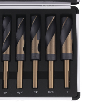 8PCS HSS Wood Drill Bit Set 9/16-1 inch with Storage compatible for Case 135° Split Point 1/2