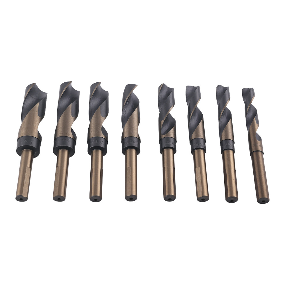 8PCS HSS Wood Drill Bit Set 9/16-1 inch with Storage compatible for Case 135° Split Point 1/2
