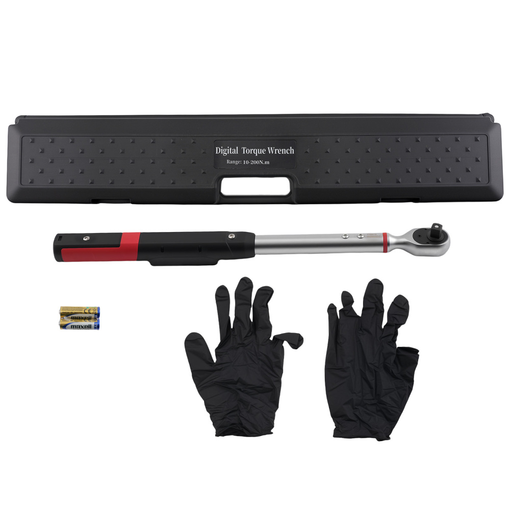 Digital Torque 1/2 10-200Nm for Moto Coche LCD Pantalla CrMo Ajustable