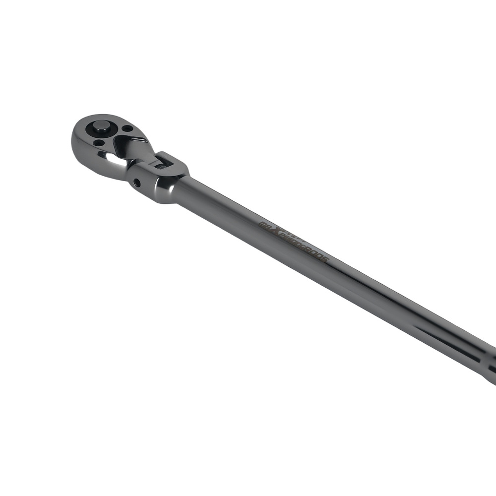 1/4in Drive Flex Head Ratchet 72-Tooth Quick Release 12in Long Handle