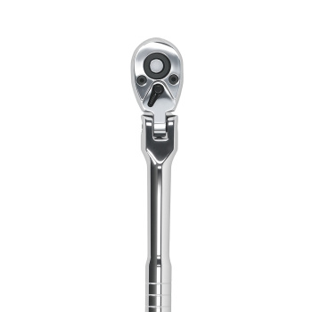 1/4 72-Tooth Flex Head Ratchet Chrome Plated Mirror Tool 175mm 5° Arc