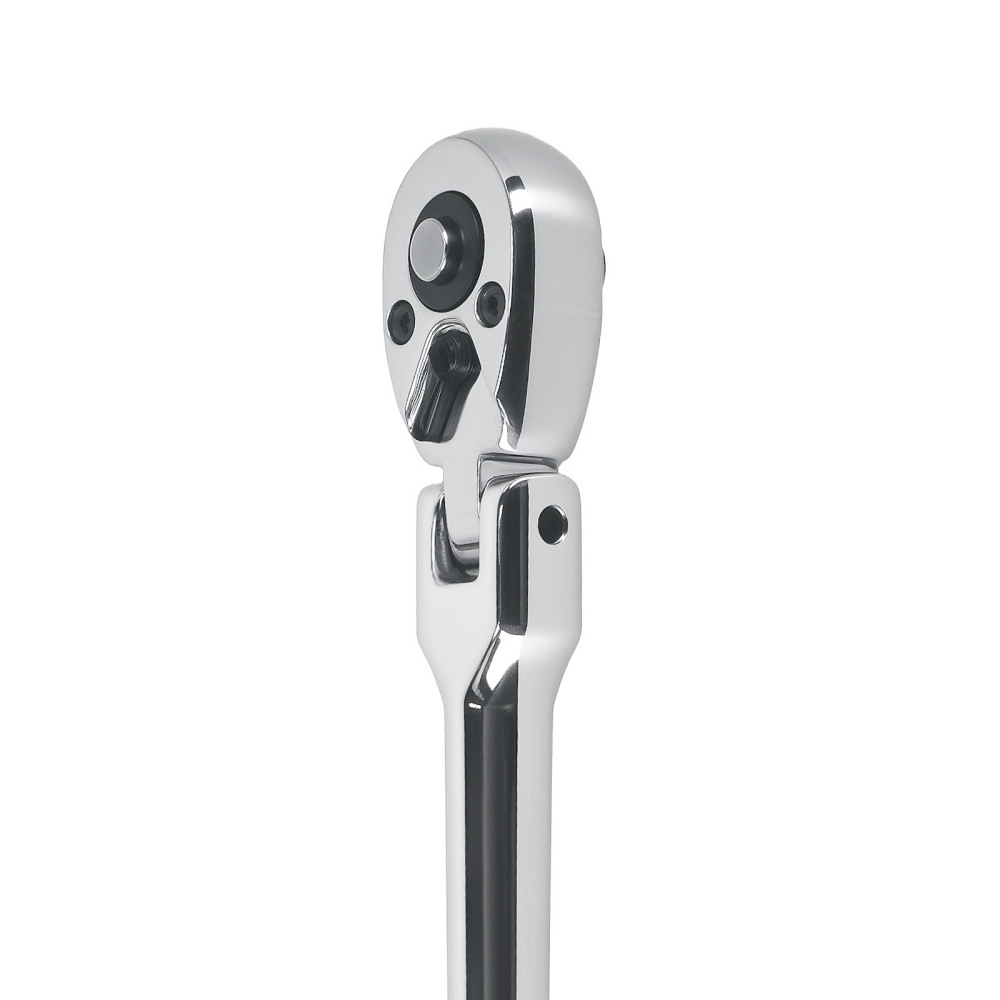 1/4 72-Tooth Flex Head Ratchet Chrome Plated Mirror Tool 175mm 5° Arc