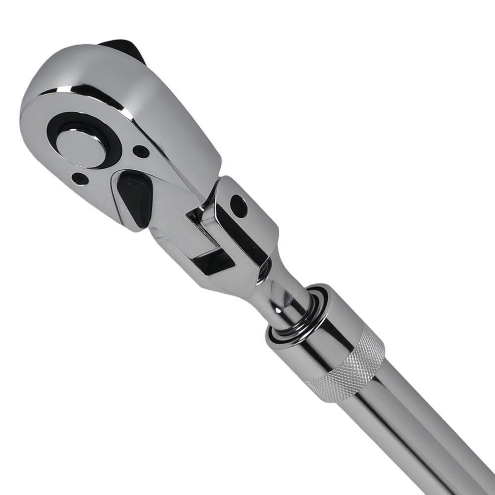 1/2 Inch 72T Extendable Ratchet Spanner 330-440mm Flex Head Comfort Handle TPR