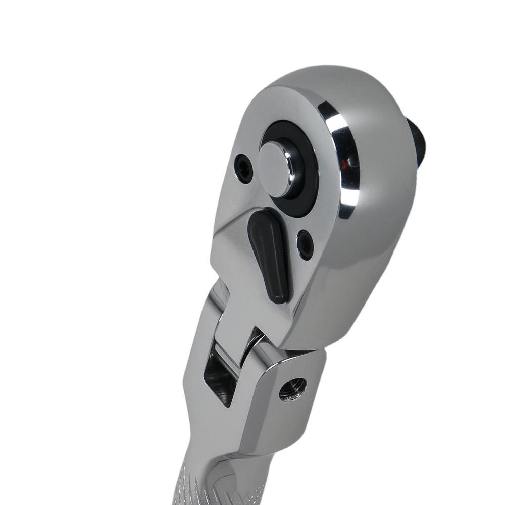 1/4 Drive 72-Tooth Ratchet Wrench CR-V 180° Flexi-Head Stubby