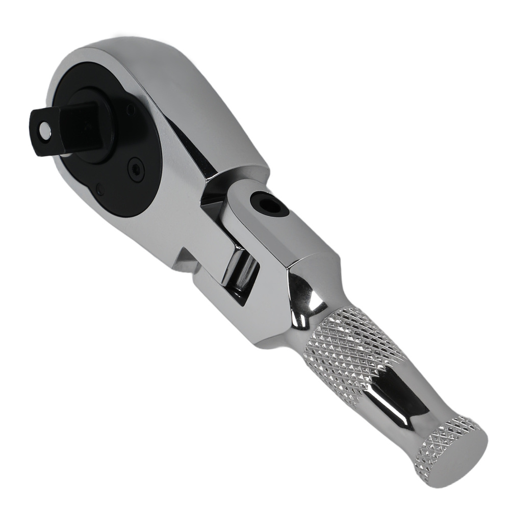 180° Flexi Head 72-Tooth Ratchet Wrench 3/8 Drive Stubby CR-V