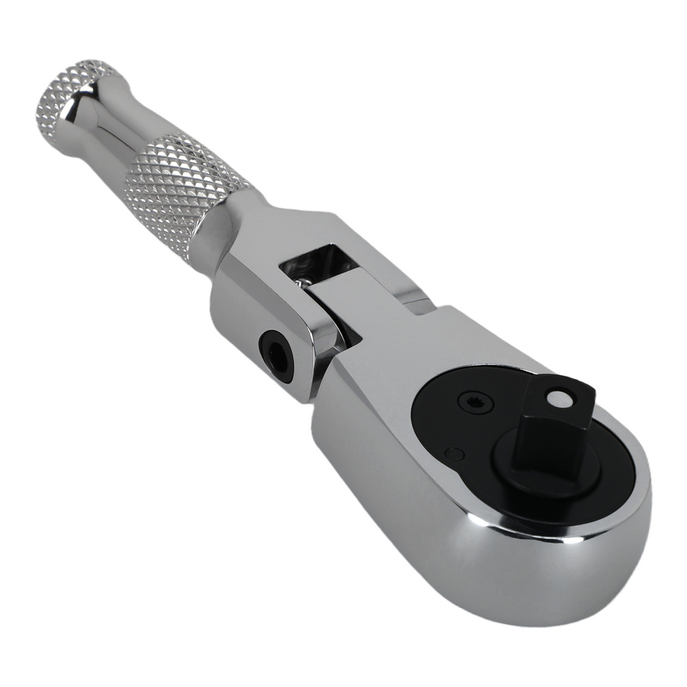 180° Flexi Head 72-Tooth Ratchet Wrench 3/8 Drive Stubby CR-V