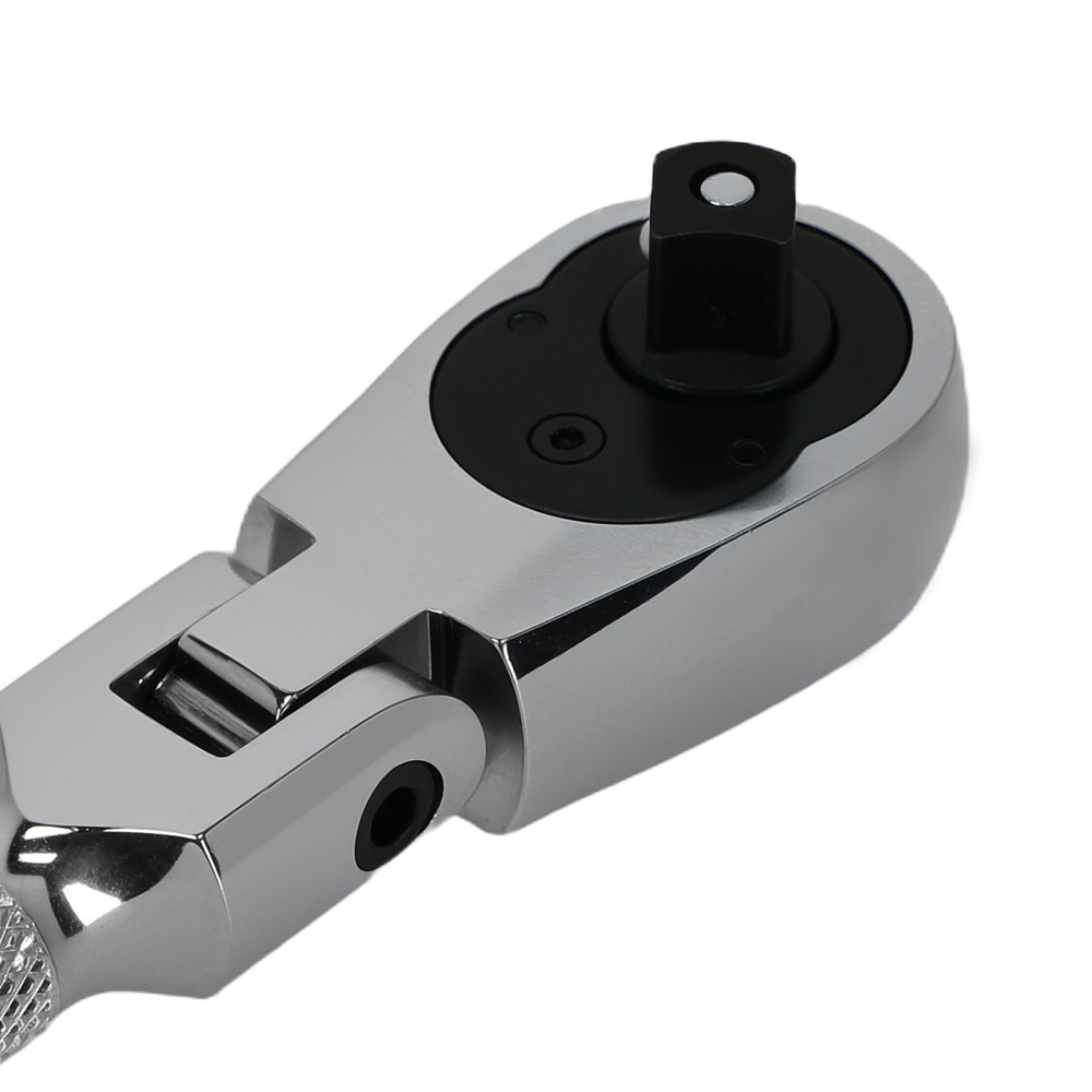 180° Flexi Head 72-Tooth Ratchet Wrench 3/8 Drive Stubby CR-V