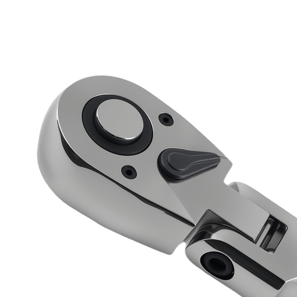 3-Piece Flex Head Ratchet Set 1/4 3/8 1/2 72T Quick Release CR-V Kit