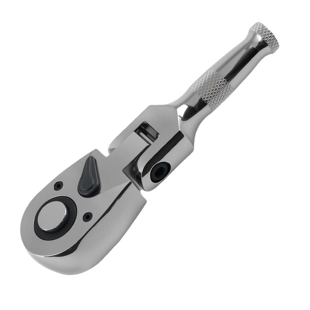 3-Piece Flex Head Ratchet Set 1/4 3/8 1/2 72T Quick Release CR-V Kit