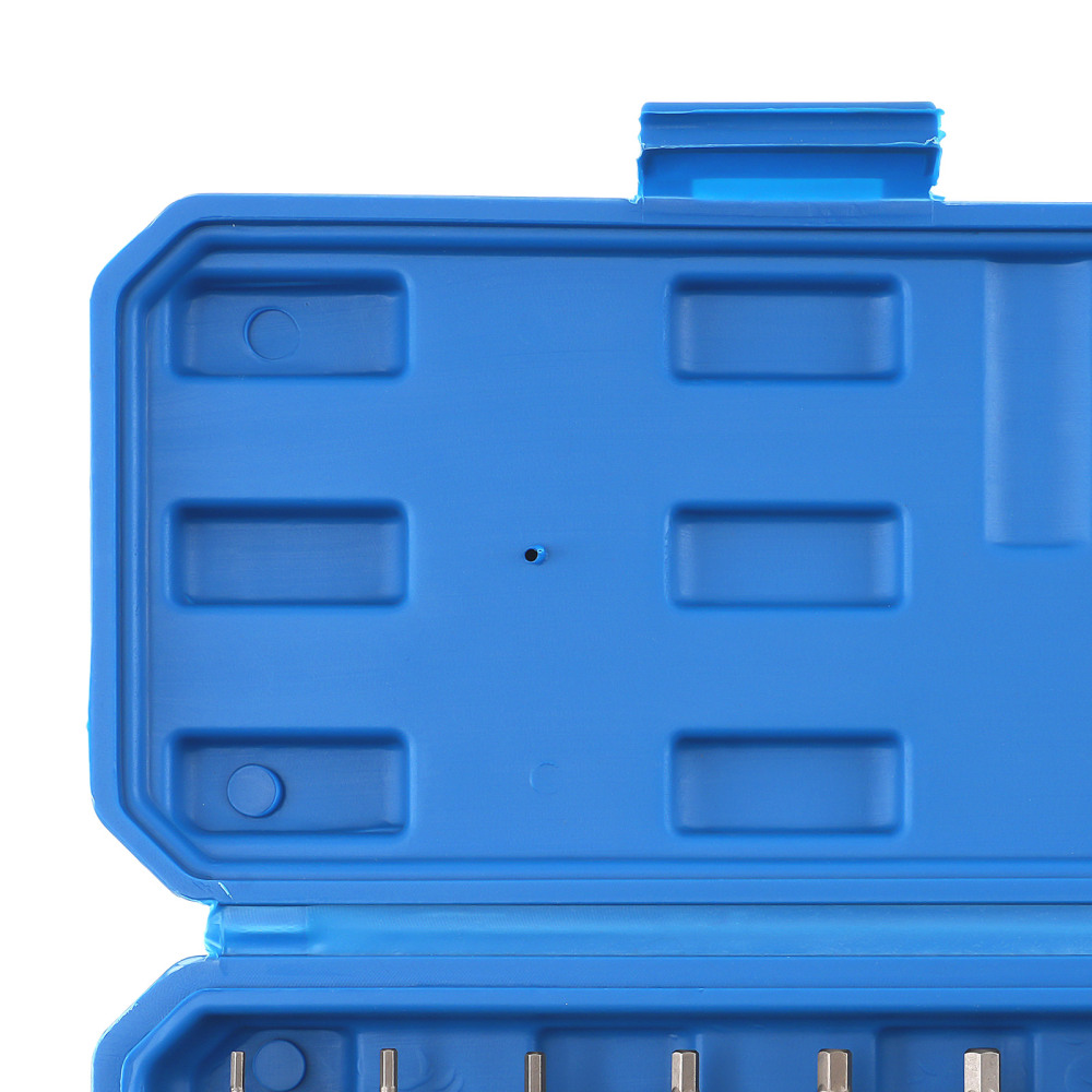 13 Piece CRV Hex Bit Socket Set Metric 1/4 3/8 1/2 Drive 2-14mm Storage