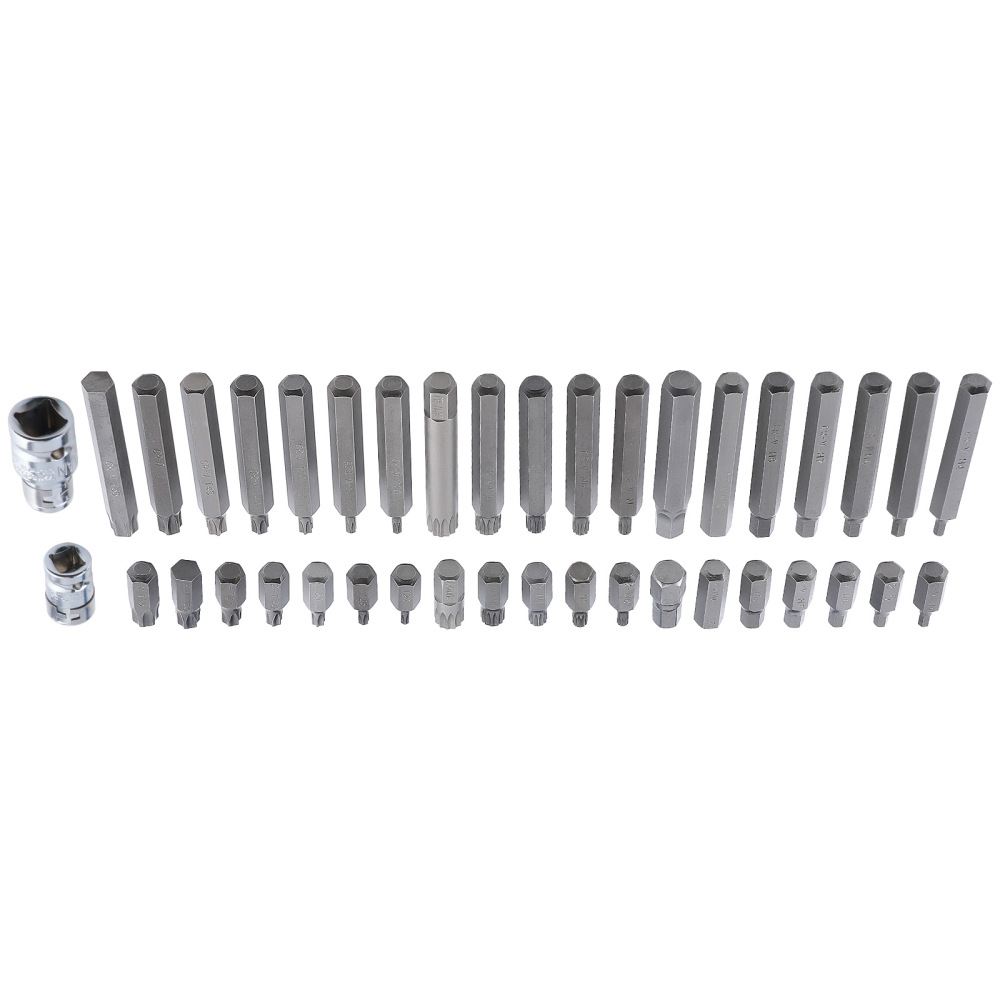 40PC Bit Set Chrome Vanadium Steel Star Hex Spline for Tool Kit Professional