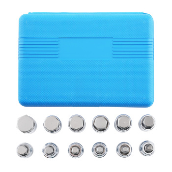 12 Chiavi a Bussola Esagonali 1/2 H5-H22 for Utensili Professionali