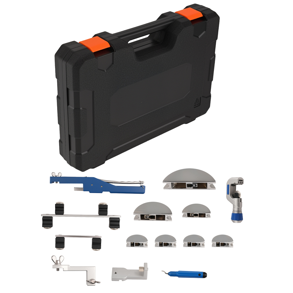 HVAC Tube Bender Reverse Pipes Bending Tools with 7 Dies and Pipe Cutter