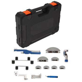 HVAC Tube Bender Reverse Pipes Bending Tools with 7 Dies and Pipe Cutter
