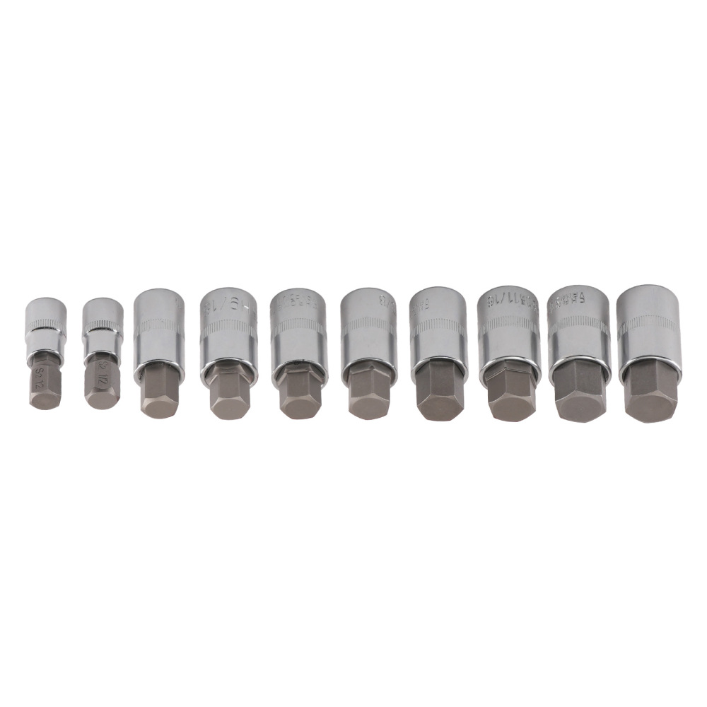 32pc SAEMetric Socket KIt Standard Allen 1/4 3/8 1/2 Master Hex Bit