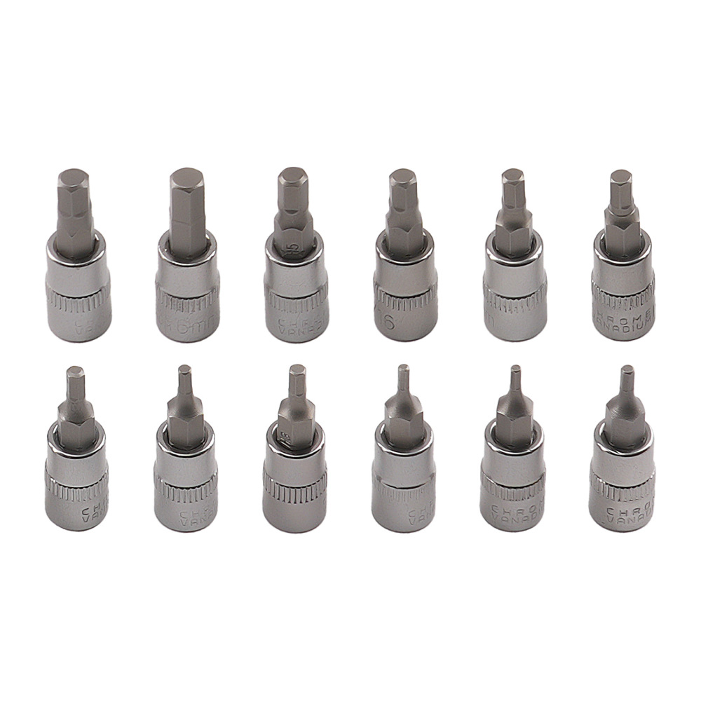 32pc SAEMetric Socket KIt Standard Allen 1/4 3/8 1/2 Master Hex Bit