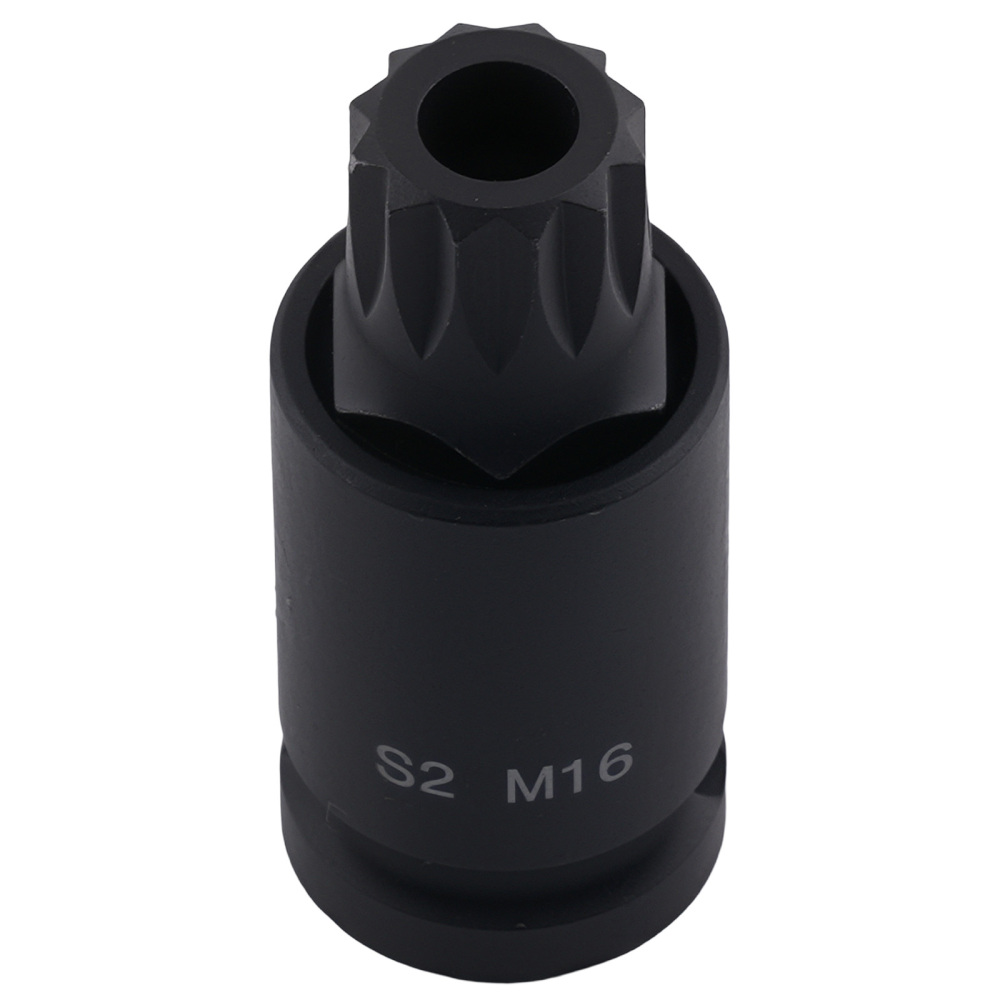 1/2 Drive 10pc Spline Impact Socket Set M4-M18 S2 Steel Tamper Bit Sockets