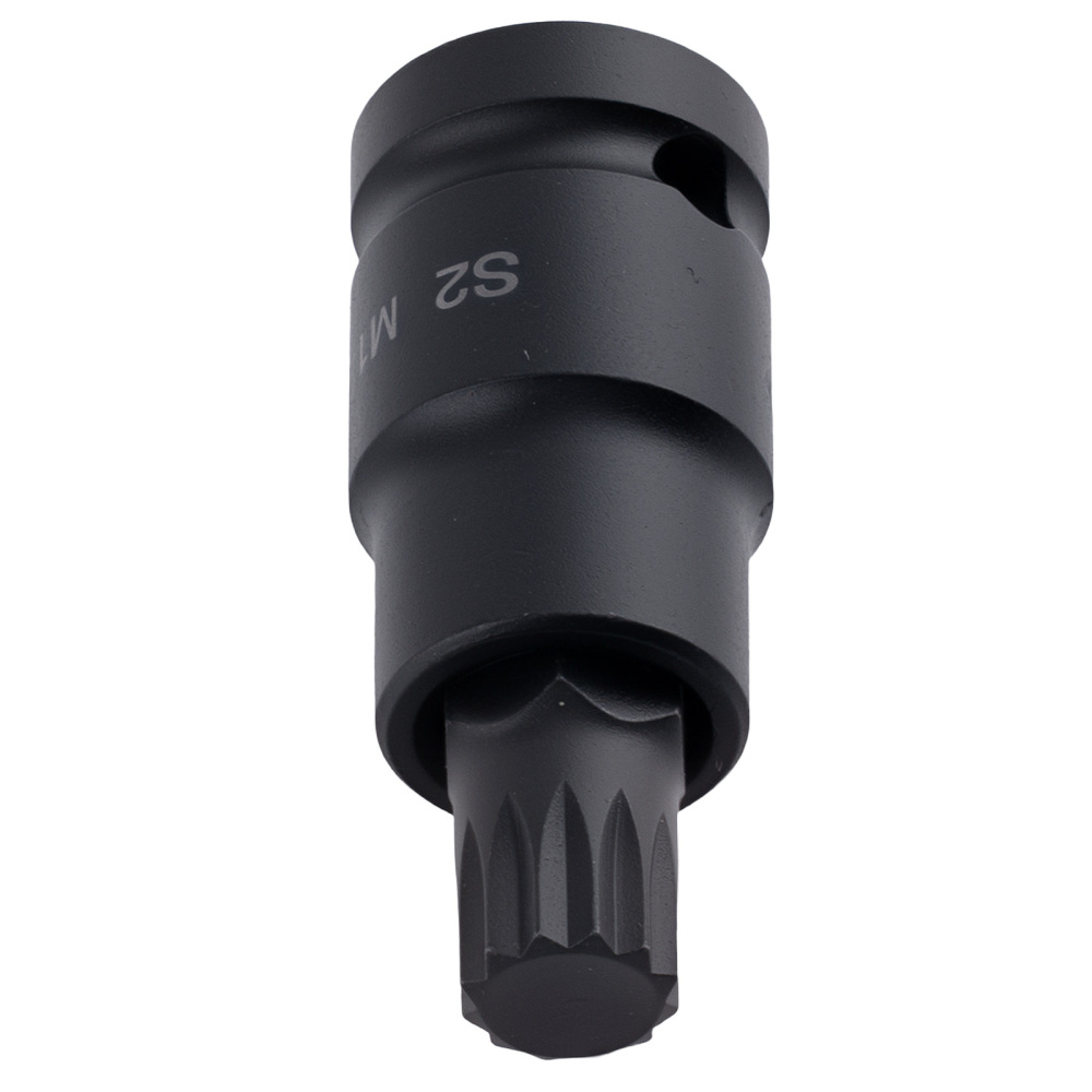 1/2 Drive 10pc Spline Impact Socket Set M4-M18 S2 Steel Tamper Bit Sockets