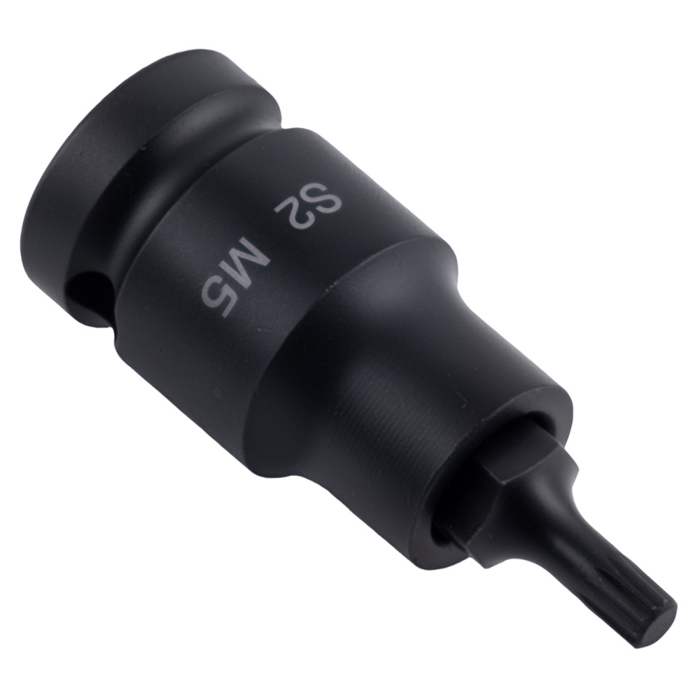 1/2 Drive 10pc Spline Impact Socket Set M4-M18 S2 Steel Tamper Bit Sockets