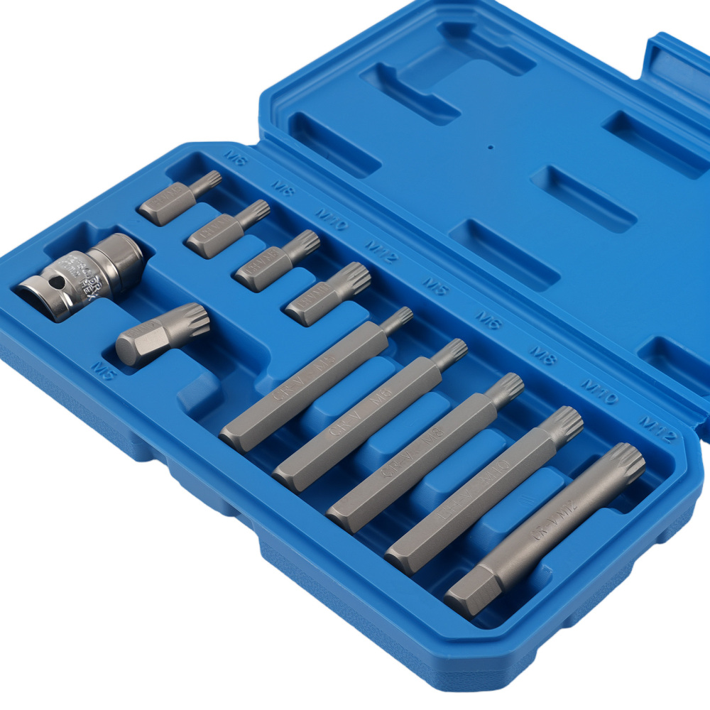 11 Pezzi Bussole Spline M5-M12 compatibile per Mercedes Porsche Cuscinetti CRV Metrico