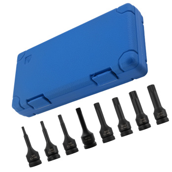 8 Piezas Vasos Estriado for Impacto CR-MO for Utensili Professionali