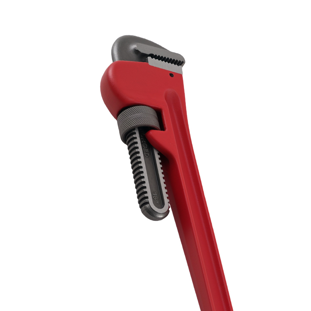 18 450mm Heavy Duty Pipe Wrench CRV Drop Forged Steel Stilson Wrench