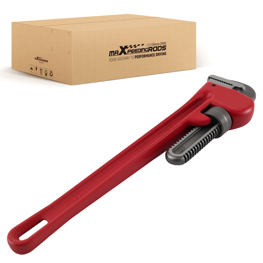 18 450mm Heavy Duty Pipe Wrench CRV Drop Forged Steel Stilson Wrench