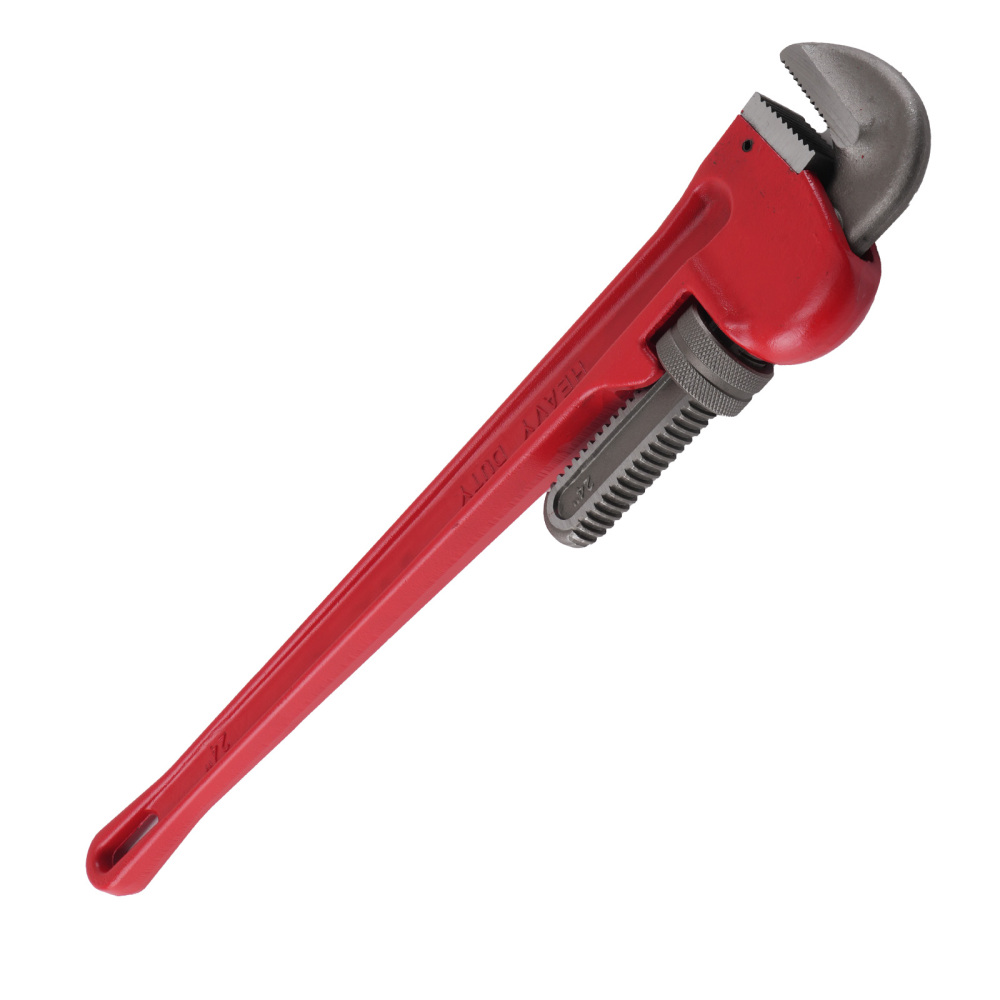 24 in Adjustable CRV Heavy Duty Pipe Wrench 85mm Jaw Industrial Plumbing