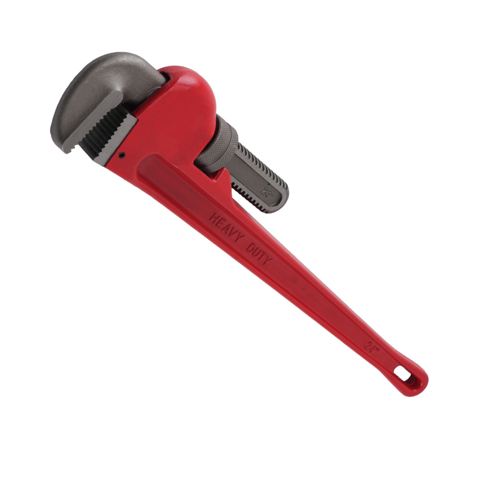 24 in Adjustable CRV Heavy Duty Pipe Wrench 85mm Jaw Industrial Plumbing