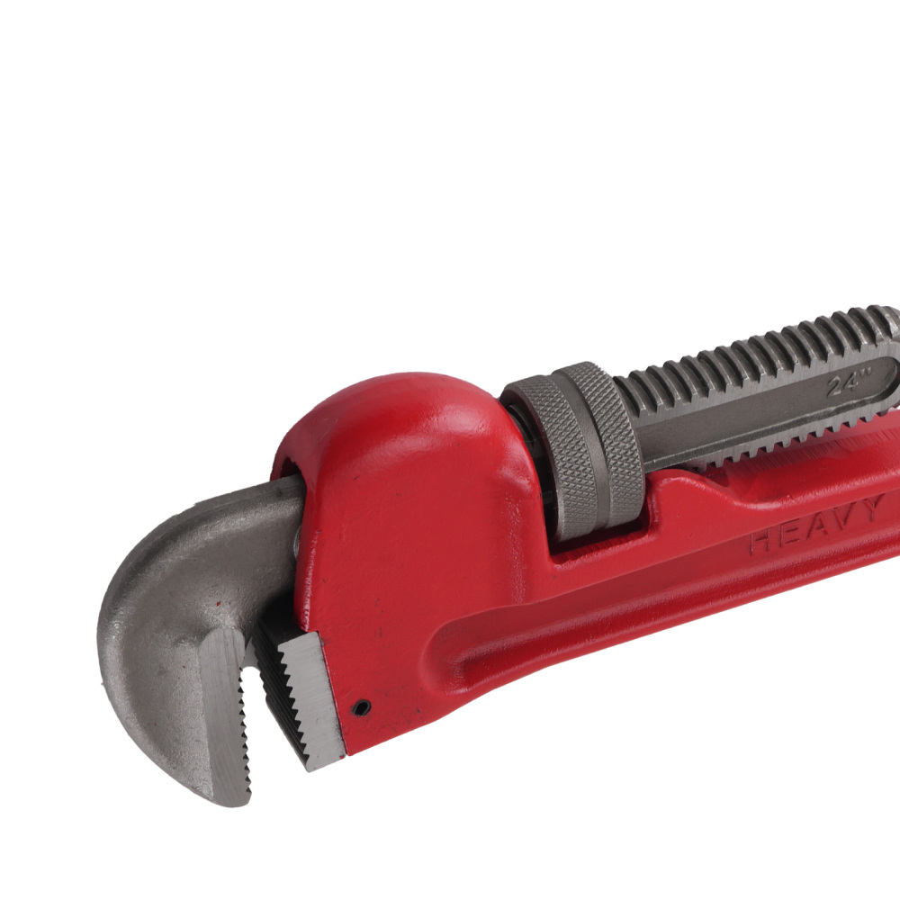 24 in Adjustable CRV Heavy Duty Pipe Wrench 85mm Jaw Industrial Plumbing