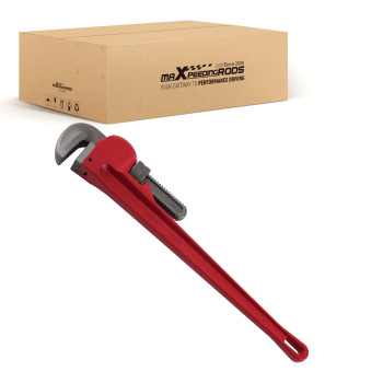 24 in Adjustable CRV Heavy Duty Pipe Wrench 85mm Jaw Industrial Plumbing