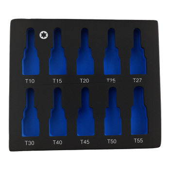 10 Piece 3/8in Drive Star Bit Socket Set T10-T55 CRV Professional Tool New