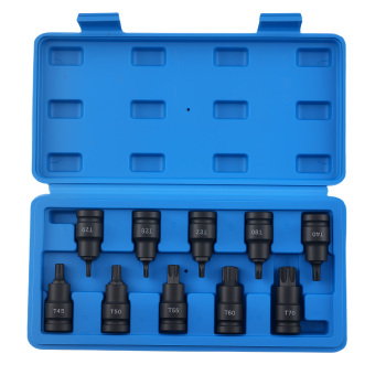 1/2 Drive Impact Socket Set Star 10PC T20-T70 S2 Steel Tool Kit N
