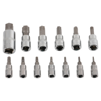 14 Piece Professional Socket Set T8-T70 CRV Steel Multi Drive Kit