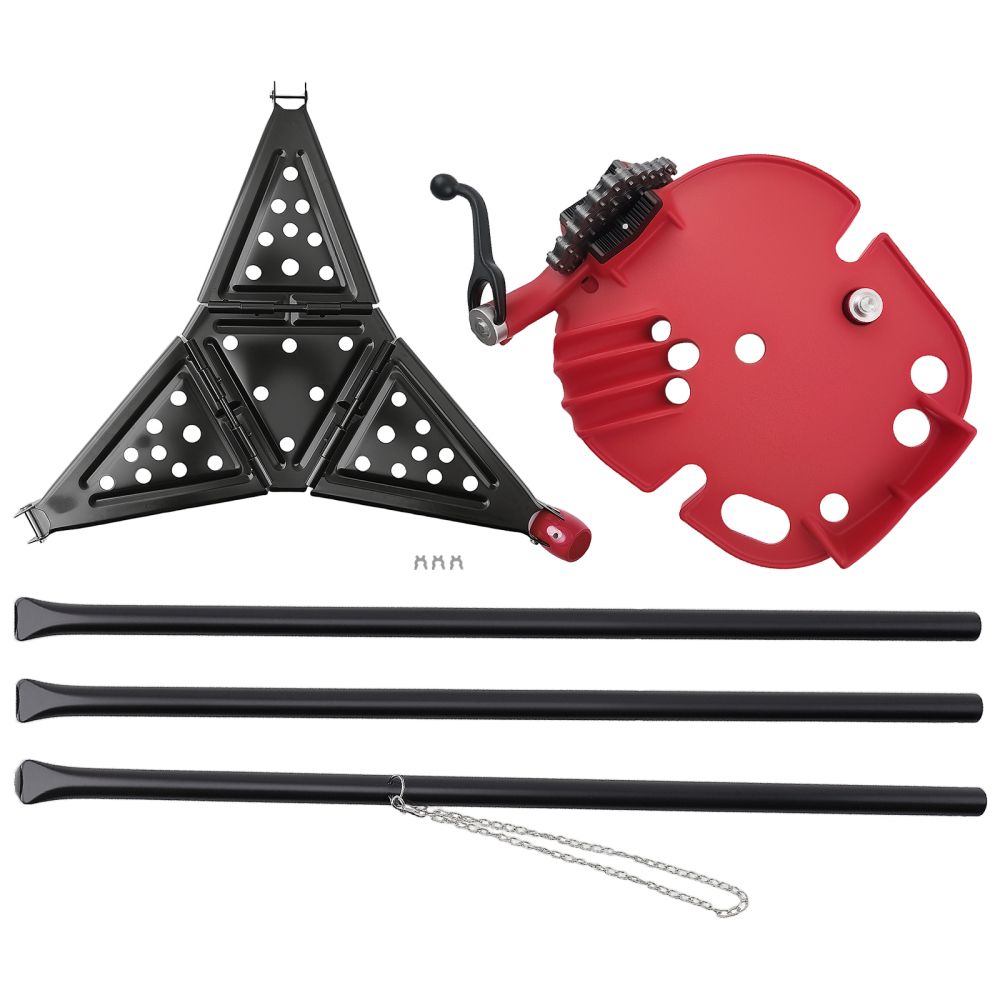 Chain Vise for Pipe Welding 1/8-6 Tripod Stand Steel 106cm 600kg Load