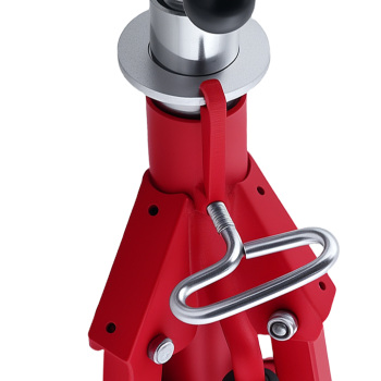 Adjustable Steel V-Head Pipe Stand 20-37 inch 882 lbs Capacity Casters