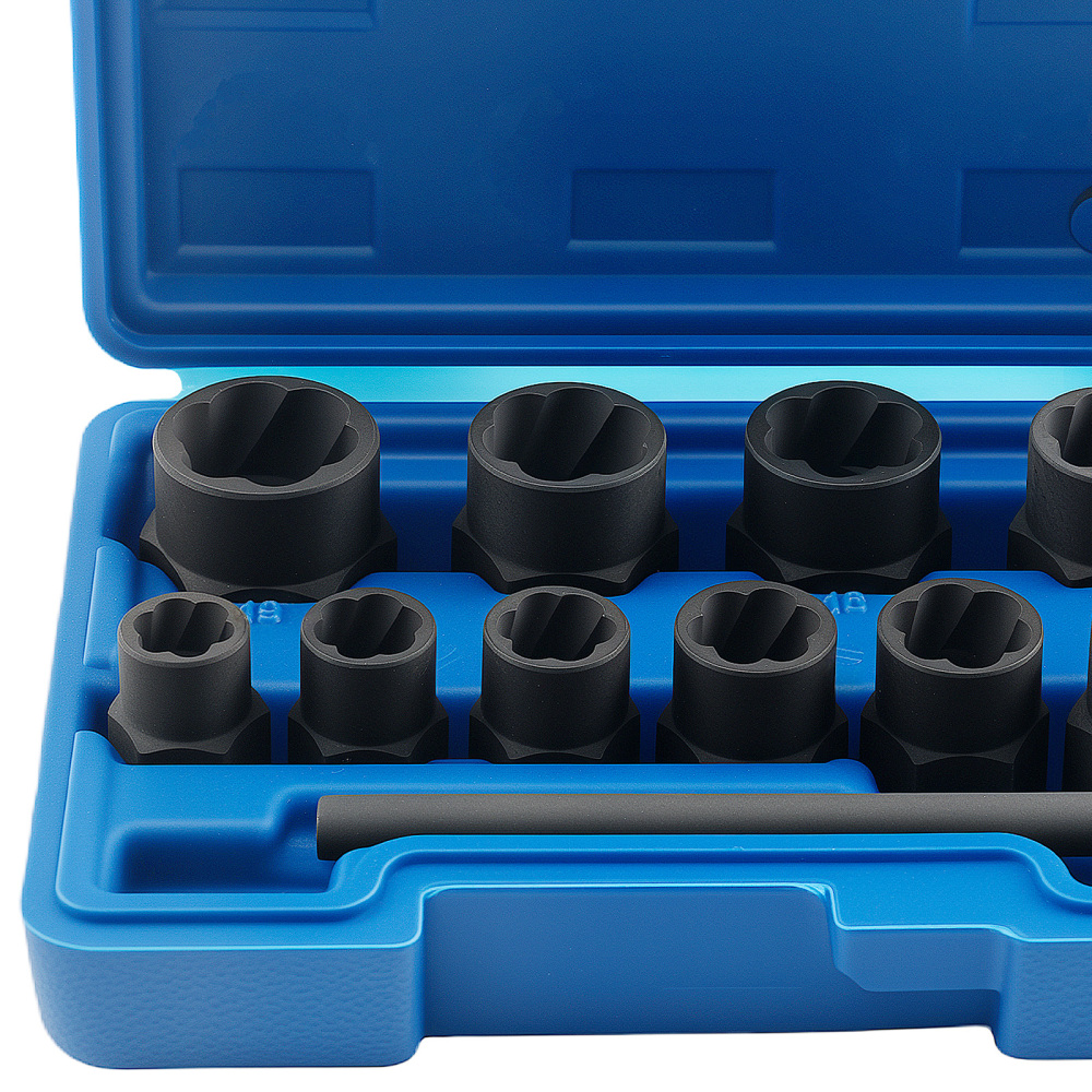 11 Estrattori for Bulloni Viti 9-19mm Quadro 3/8 Acciaio Cromo-Moli