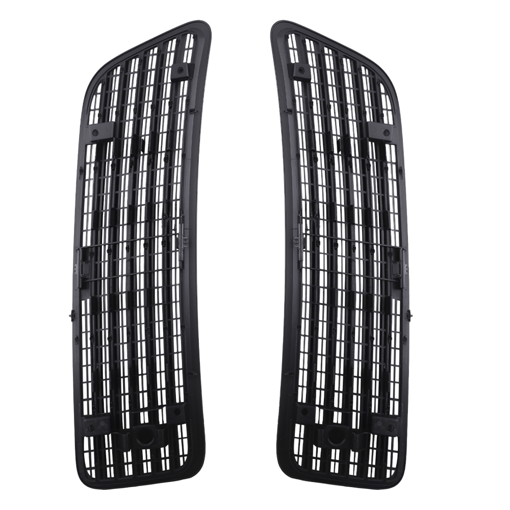 Hood Air Grille compatible for Mercedes S550 W221 2007-2013 2218800305 ABS Black Pair