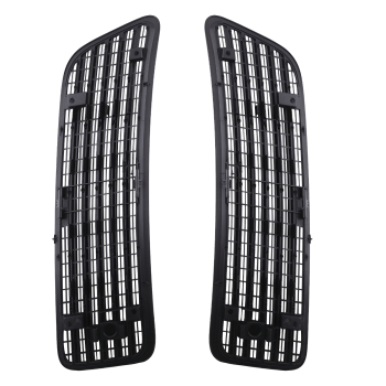 Hood Air Grille compatible for Mercedes S550 W221 2007-2013 2218800305 ABS Black Pair