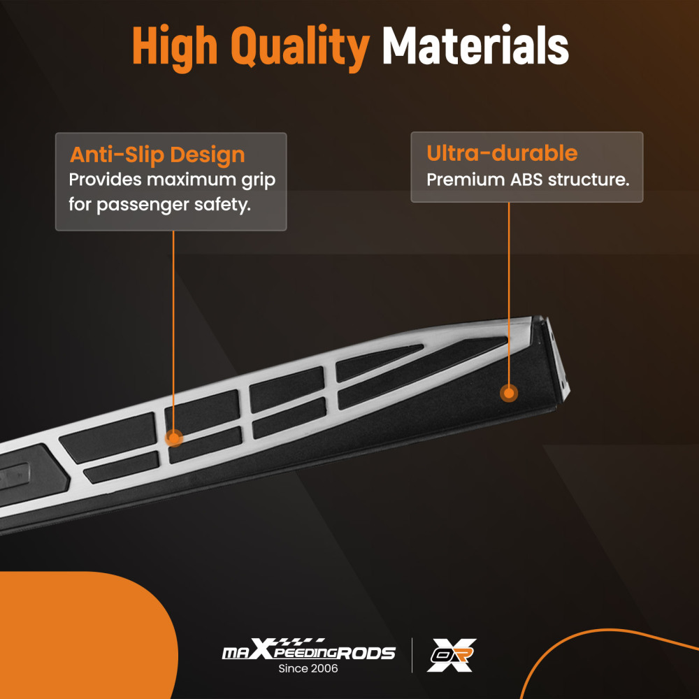 Aluminum Side Running Boards compatible for Kia Sportage MK4 2016-2021 Non-Slip Step Design