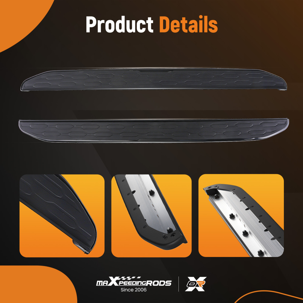 Nerf Bars Side Steps Running Boards compatible for Range Rover Evoque L538 11-18 Non-slip