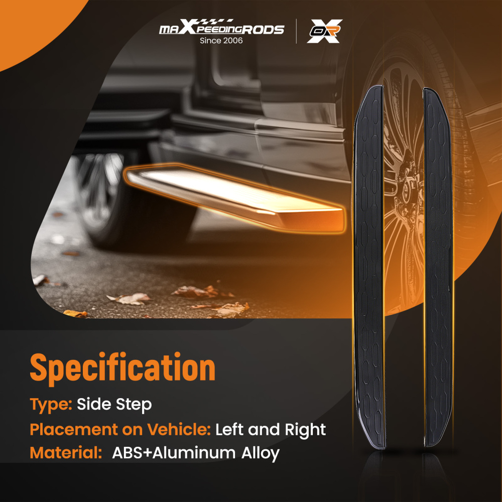 Nerf Bars Side Steps Running Boards compatible for Range Rover Evoque L538 11-18 Non-slip