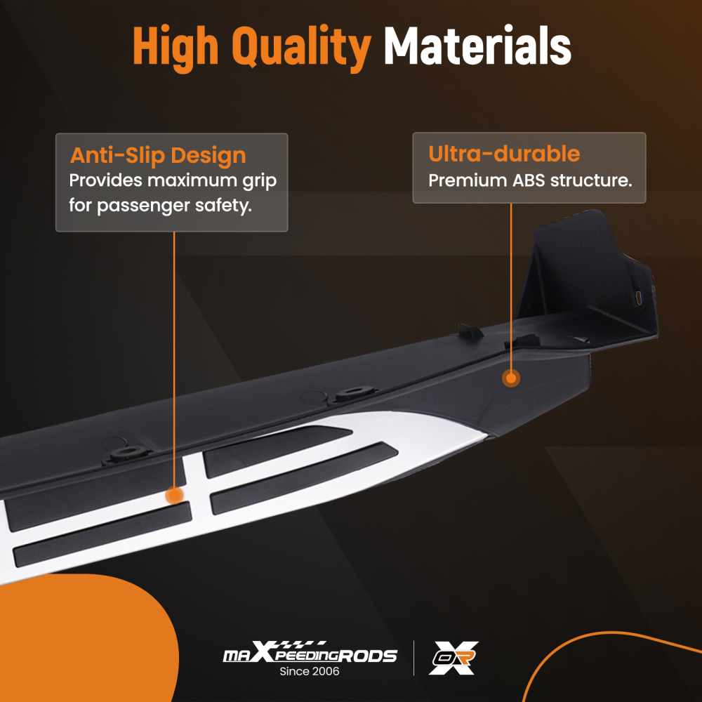 Step Rails Running Board compatible for Hyundai Santa FE 2013-18 Side Steps Protection
