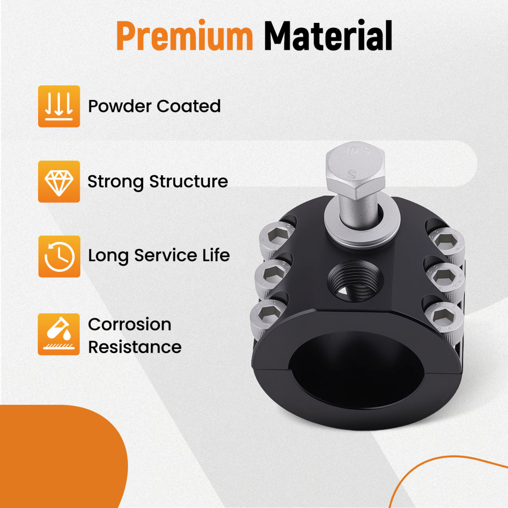 Steering Stabilizer Tie Rod Clamp 1-5/8OD tube compatible for Jeep Wrangler JL JT